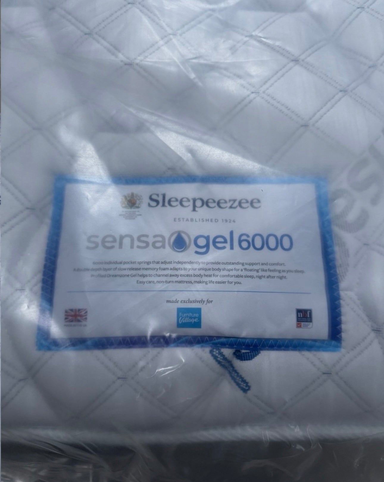 Sleepeezee SensaGel 6000 Pocket Pillowtop Med King Size Mattress / RRP £1999!