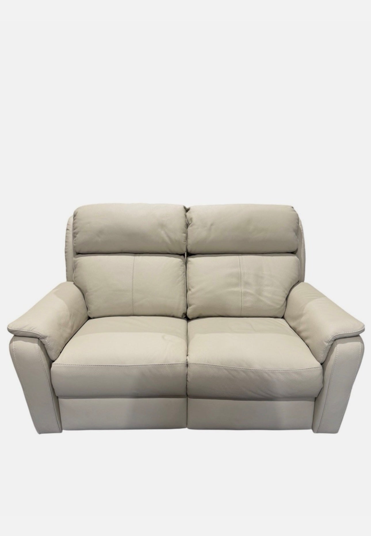 Vito 2 Seater Recliner + Power Headrests & Lumbar Leather Sofa - RRP £3545