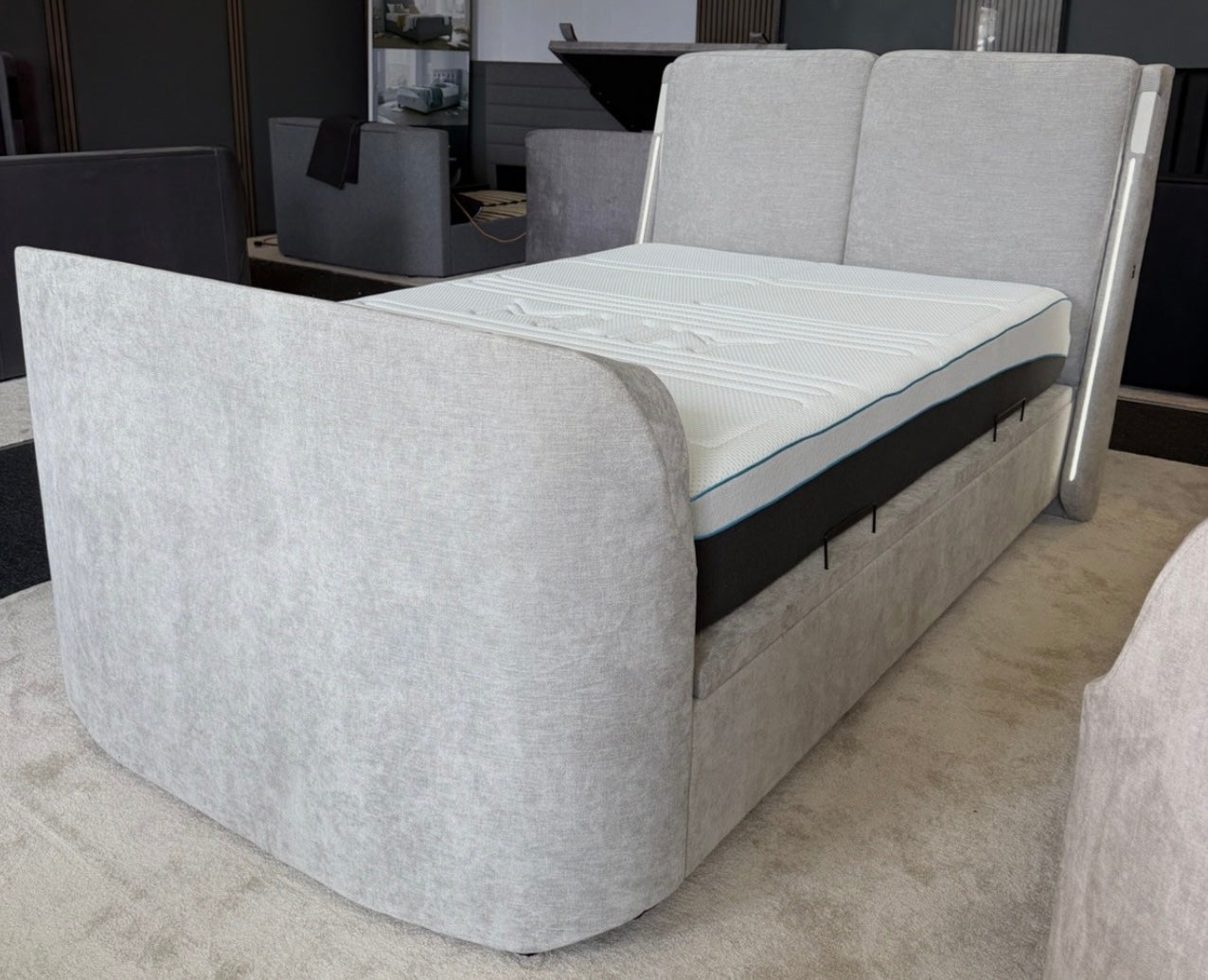 Dolby Atmos 'Premiere' Side Lift Ottoman TV Bed - RRP £3199 - Offer £2099