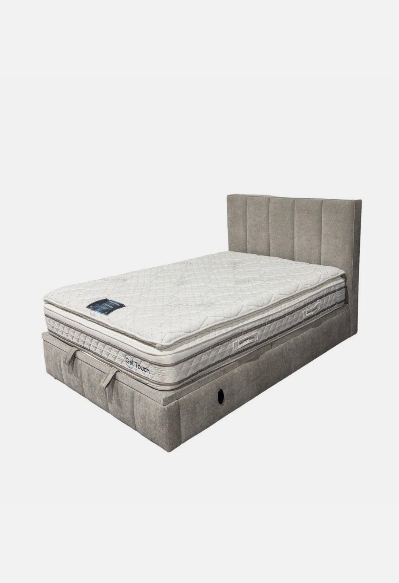 Double Grey Telosa Electric End Lift Ottoman Bed Frame