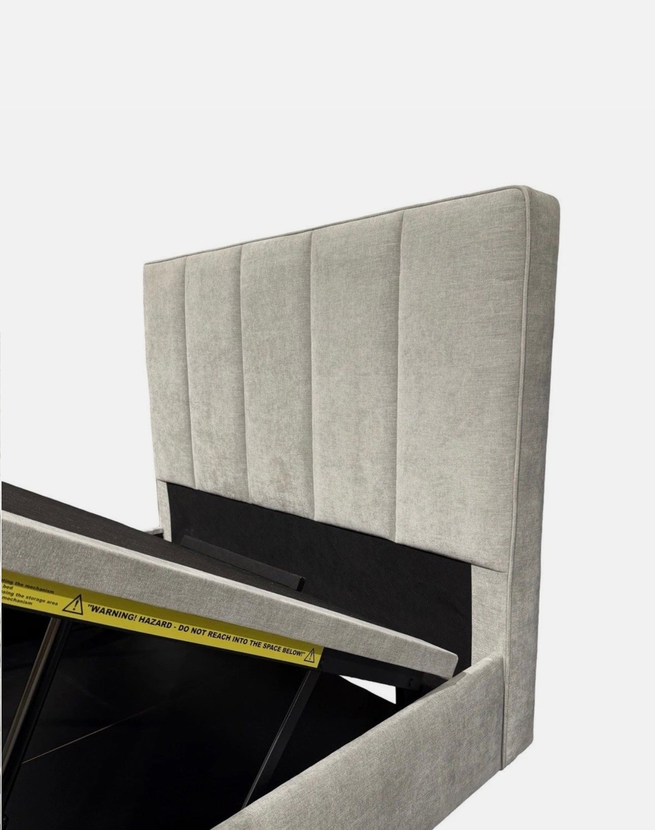 Double Grey Telosa Electric End Lift Ottoman Bed Frame