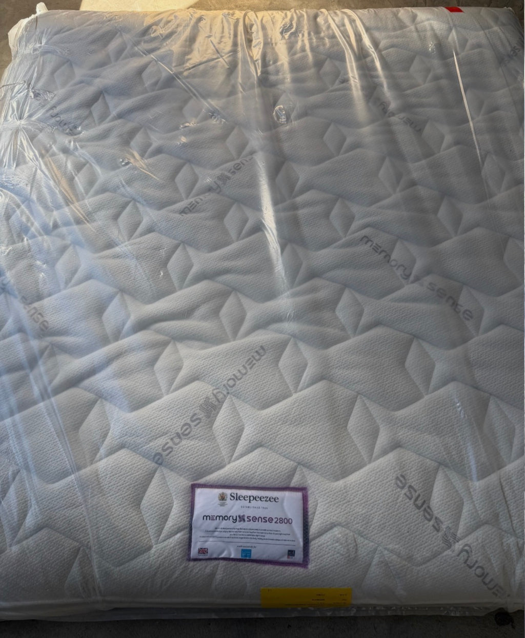 Sleepeezee Pillow Top Memory Sense 2800 Pocket Super King Mattress - RRP £1799