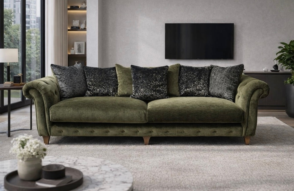Furniture Village 'Palace' 4 Seater Scatter Back Sofa / RRP £2295