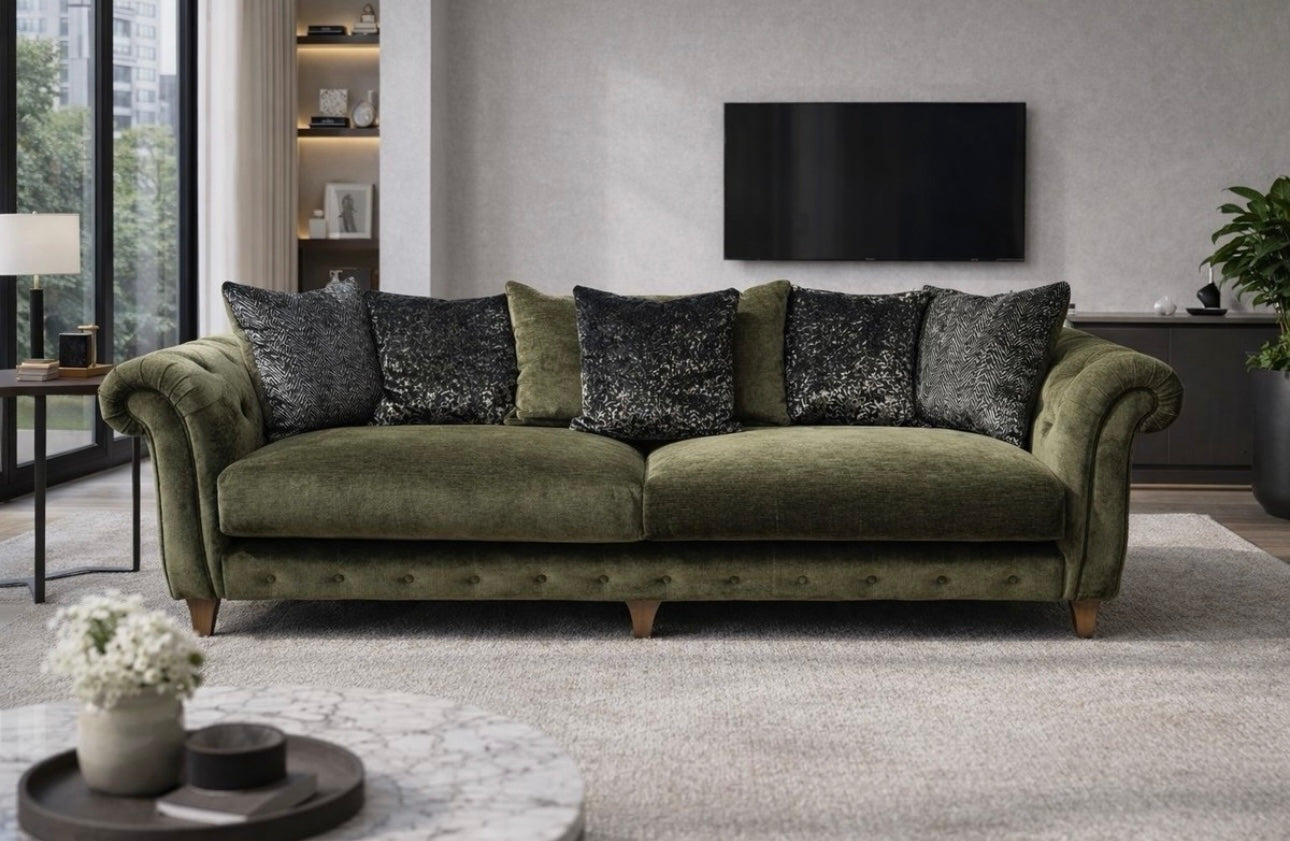 Furniture Village 'Palace' 4 Seater Scatter Back Sofa / RRP £2295