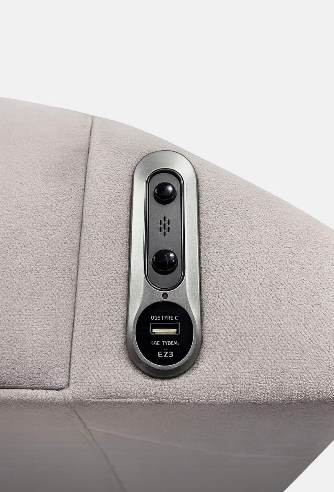 Double Grey ‘Vision’ Smart Voice Activated TV Bed + USB Chargers