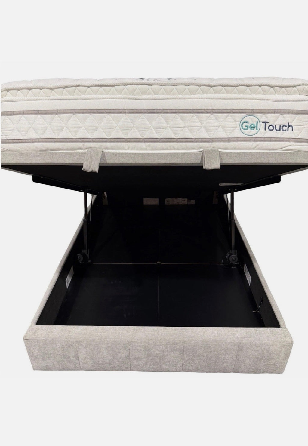 Double Grey Telosa Electric End Lift Ottoman Bed Frame