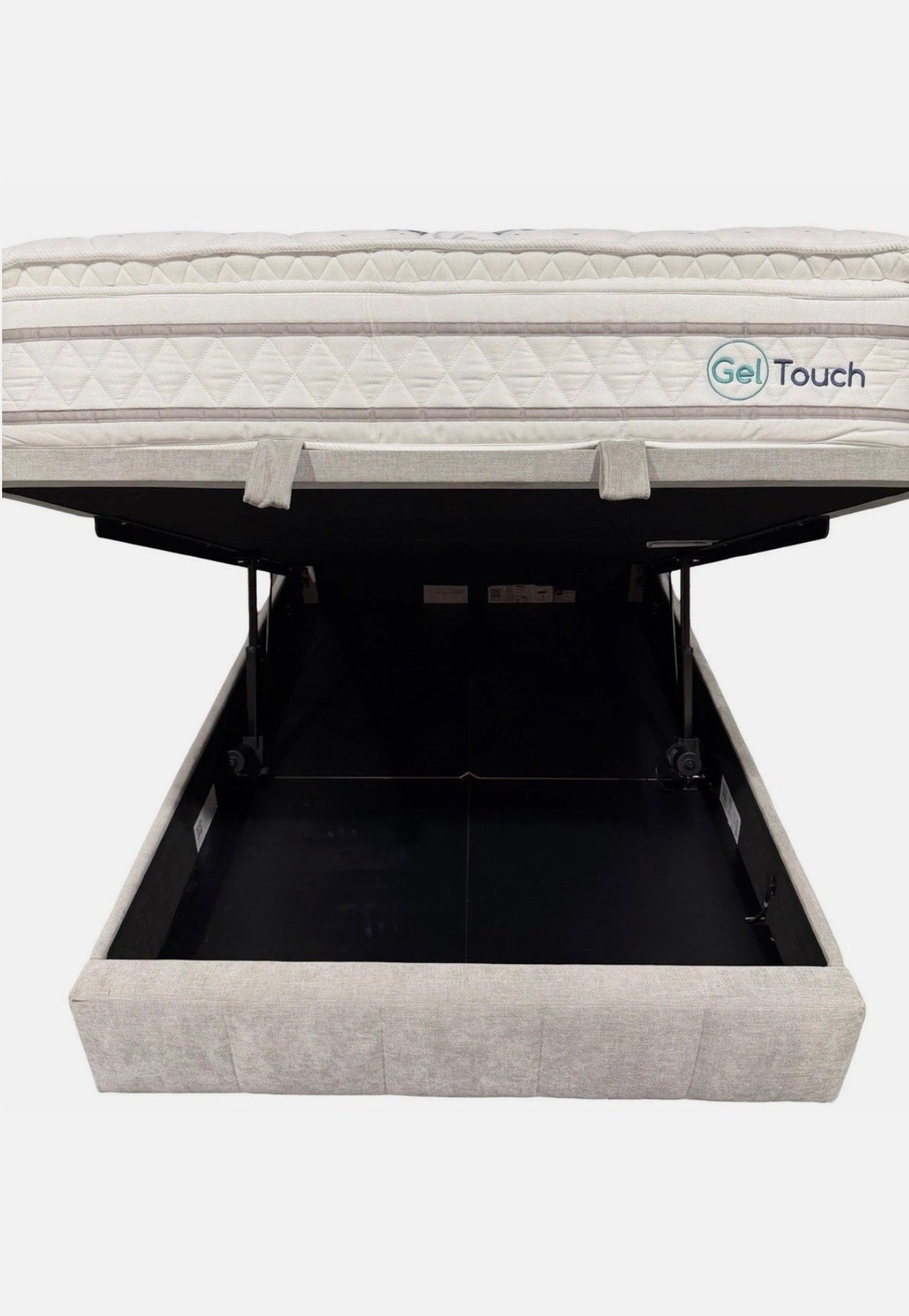 Double Grey Telosa Electric End Lift Ottoman Bed Frame