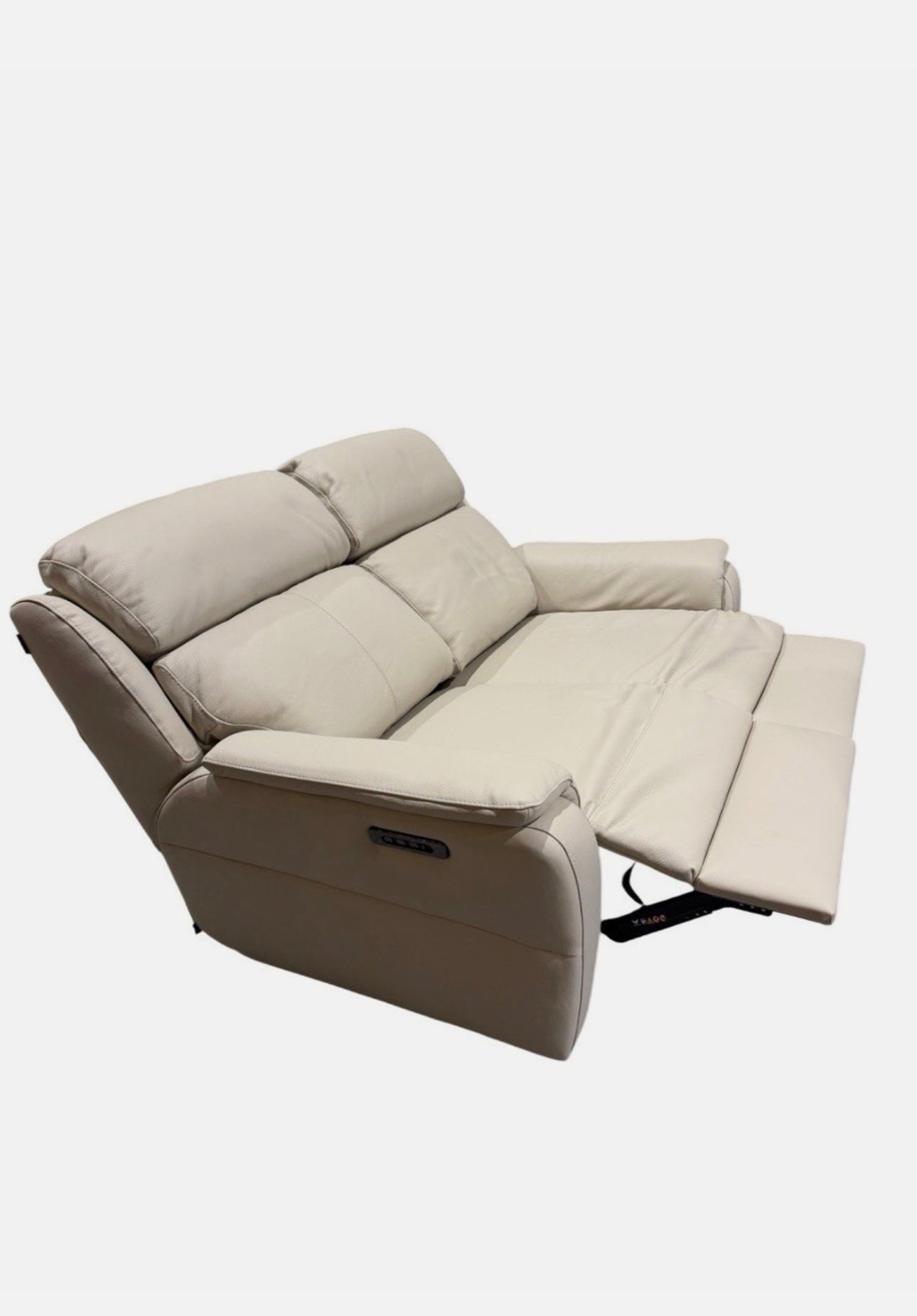 Vito 2 Seater Recliner + Power Headrests & Lumbar Leather Sofa - RRP £3545