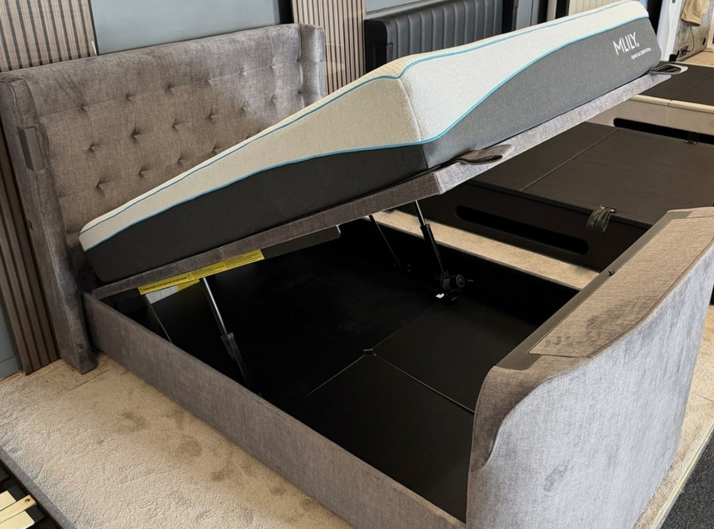 Dolby Atmos 'Sonic' Smart Electric End Lift Ottoman TV Bed - RRP £3399