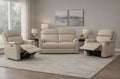 'Nicoletti Vito’ Leather 2 Seater Sofa + x2 Power Recliner Chairs - RRP £6985
