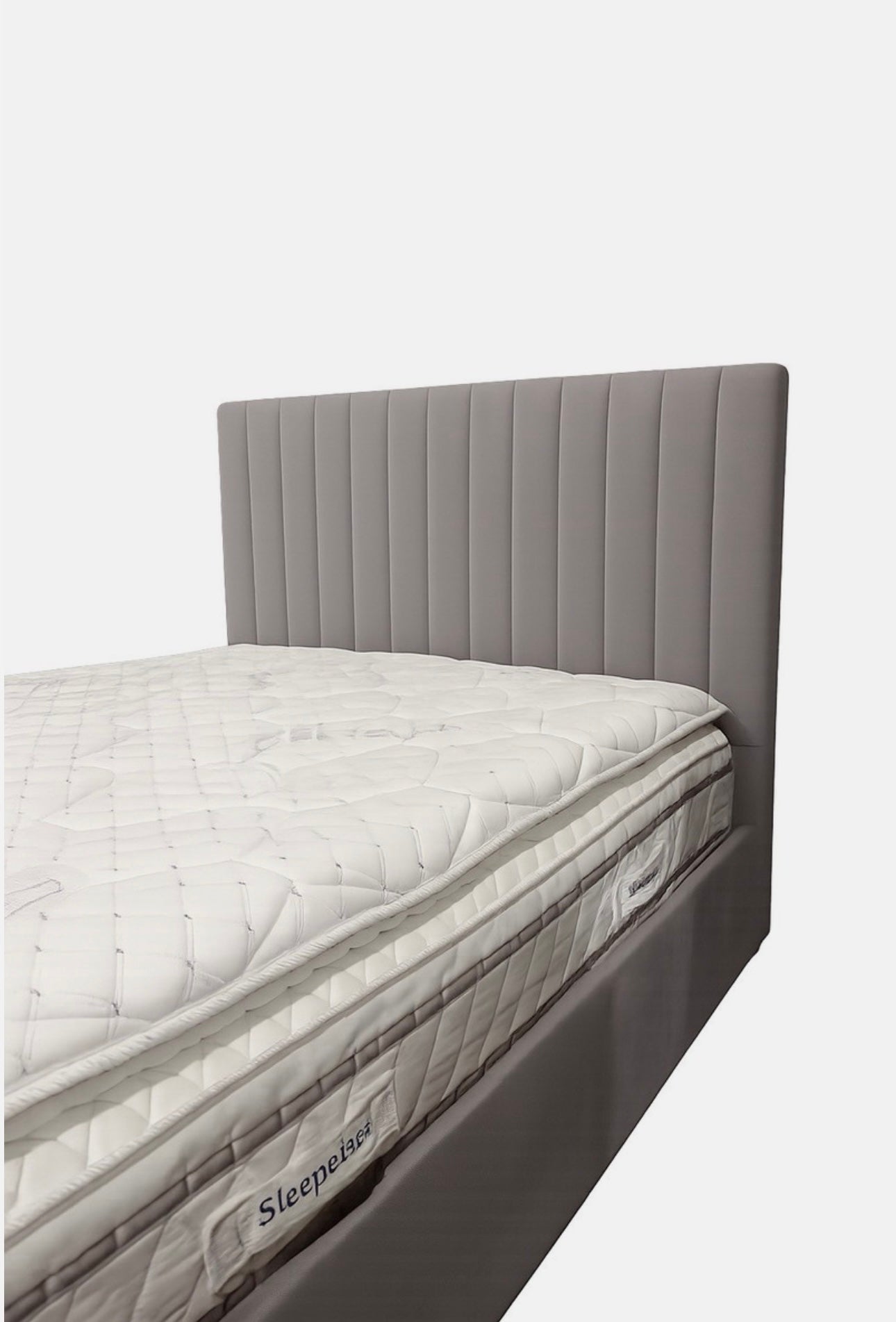 Double Grey ‘Vision’ Smart Voice Activated TV Bed + USB Chargers