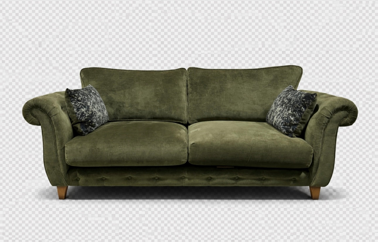 Furniture Village 'Palace Grande 3 Seater Sofa + Snuggler Chair