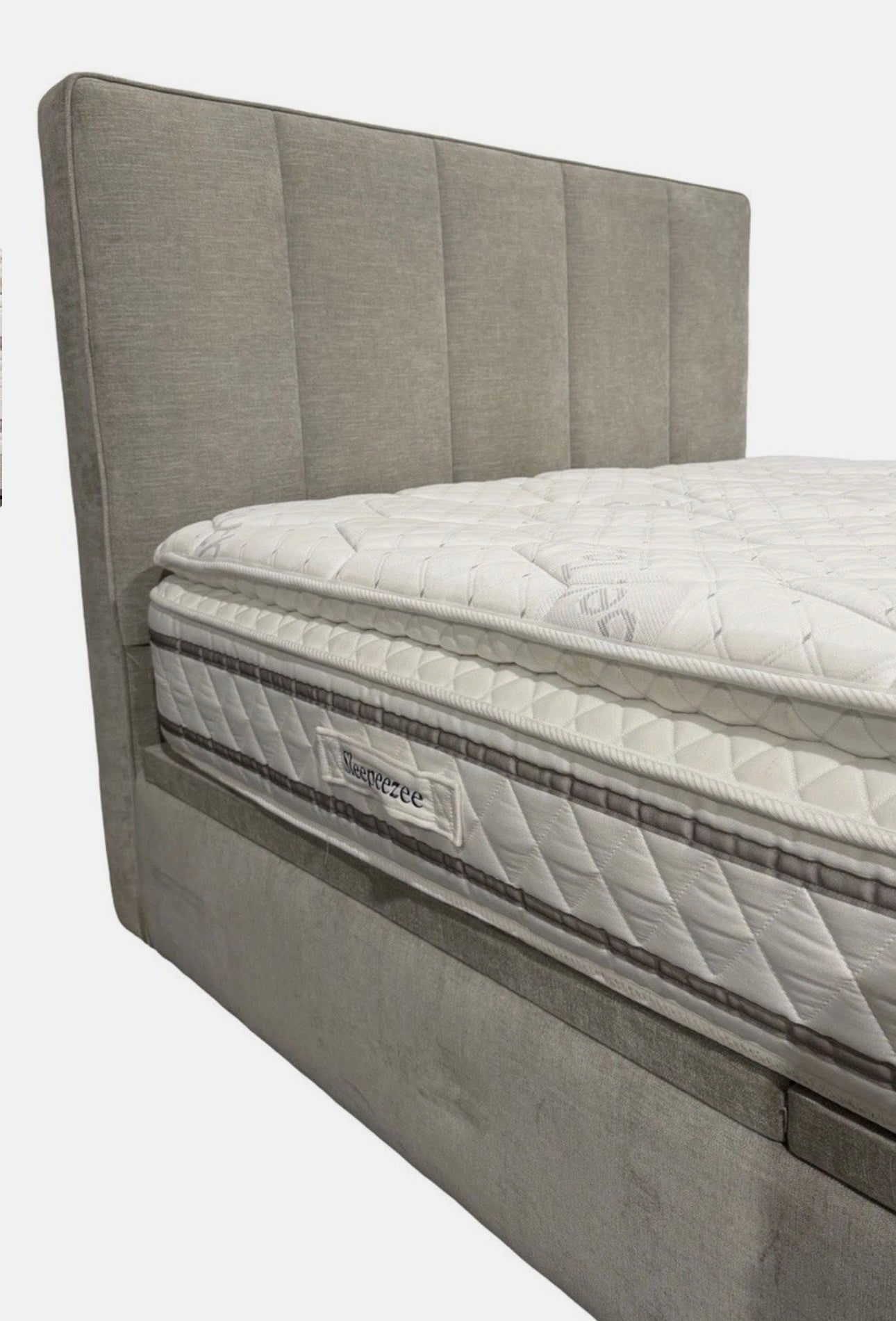 Double Grey Telosa Electric End Lift Ottoman Bed Frame