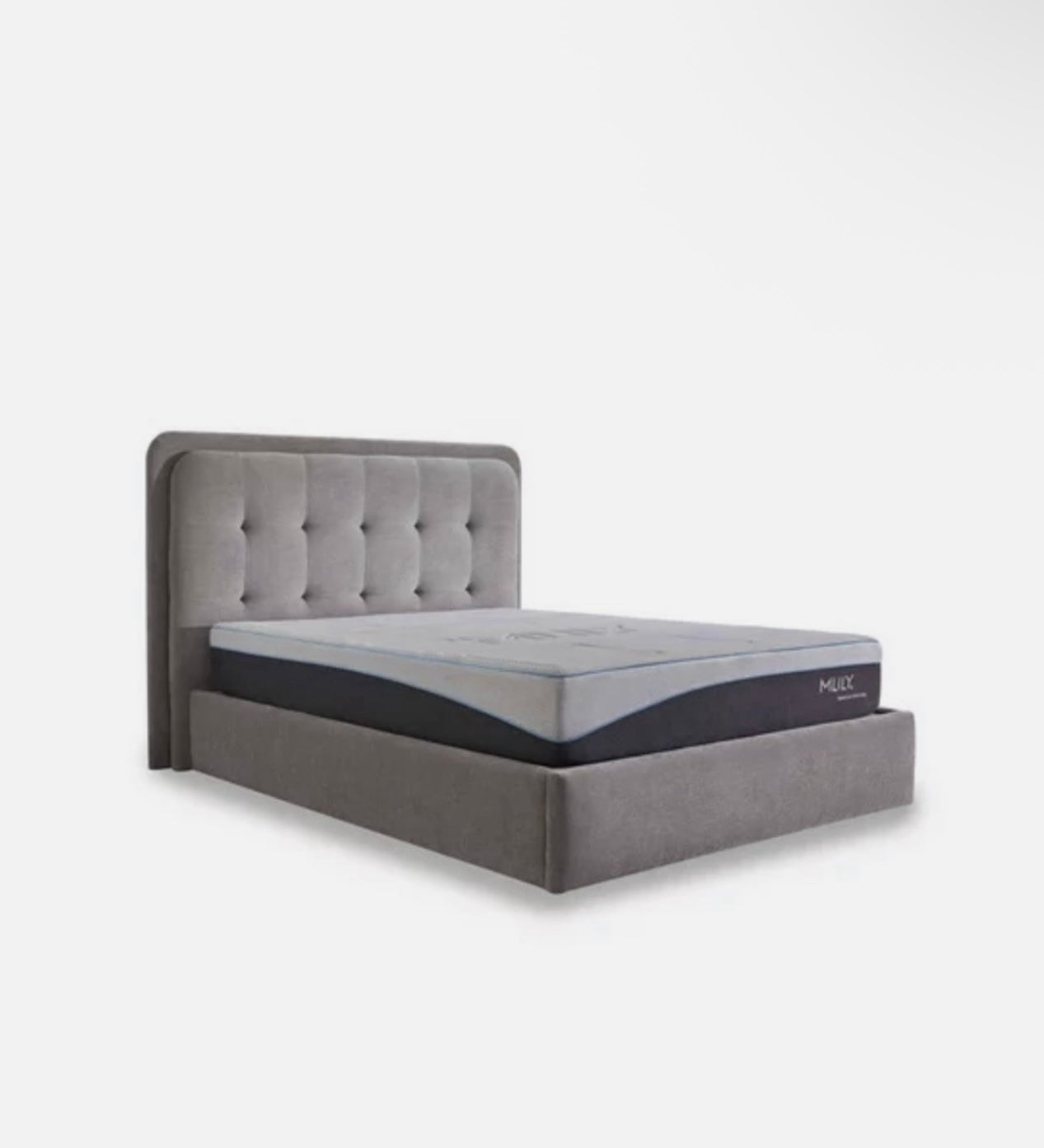 Super King Grey Ray LED End Lift Ottoman