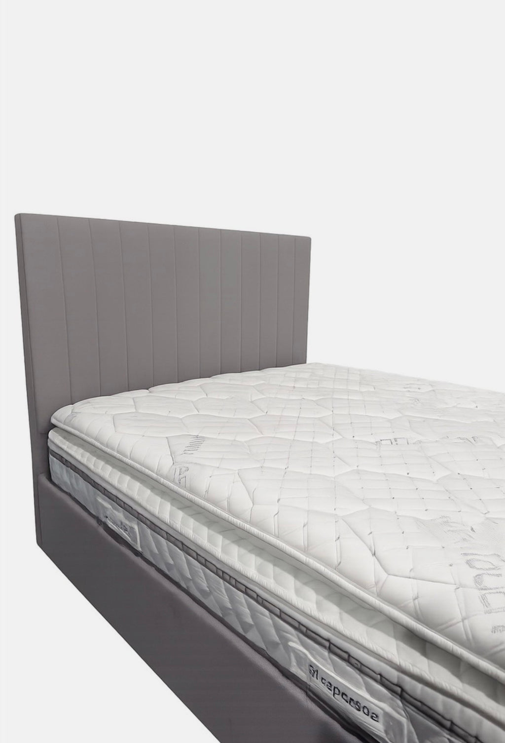 Double Grey ‘Vision’ Smart Voice Activated TV Bed + USB Chargers