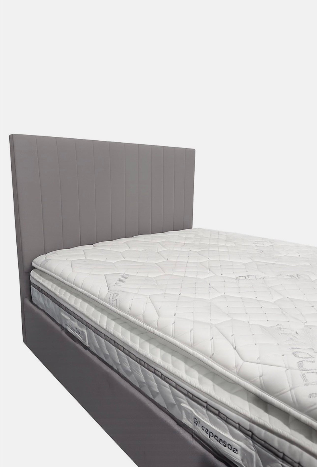 Double Grey ‘Vision’ Smart Voice Activated TV Bed + USB Chargers