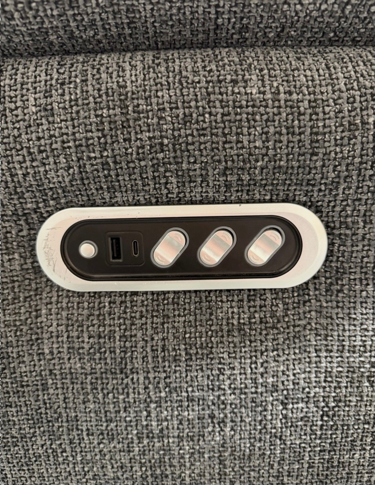 Nicoletti Vito Fabric 2 Seater Power Recliner Sofa