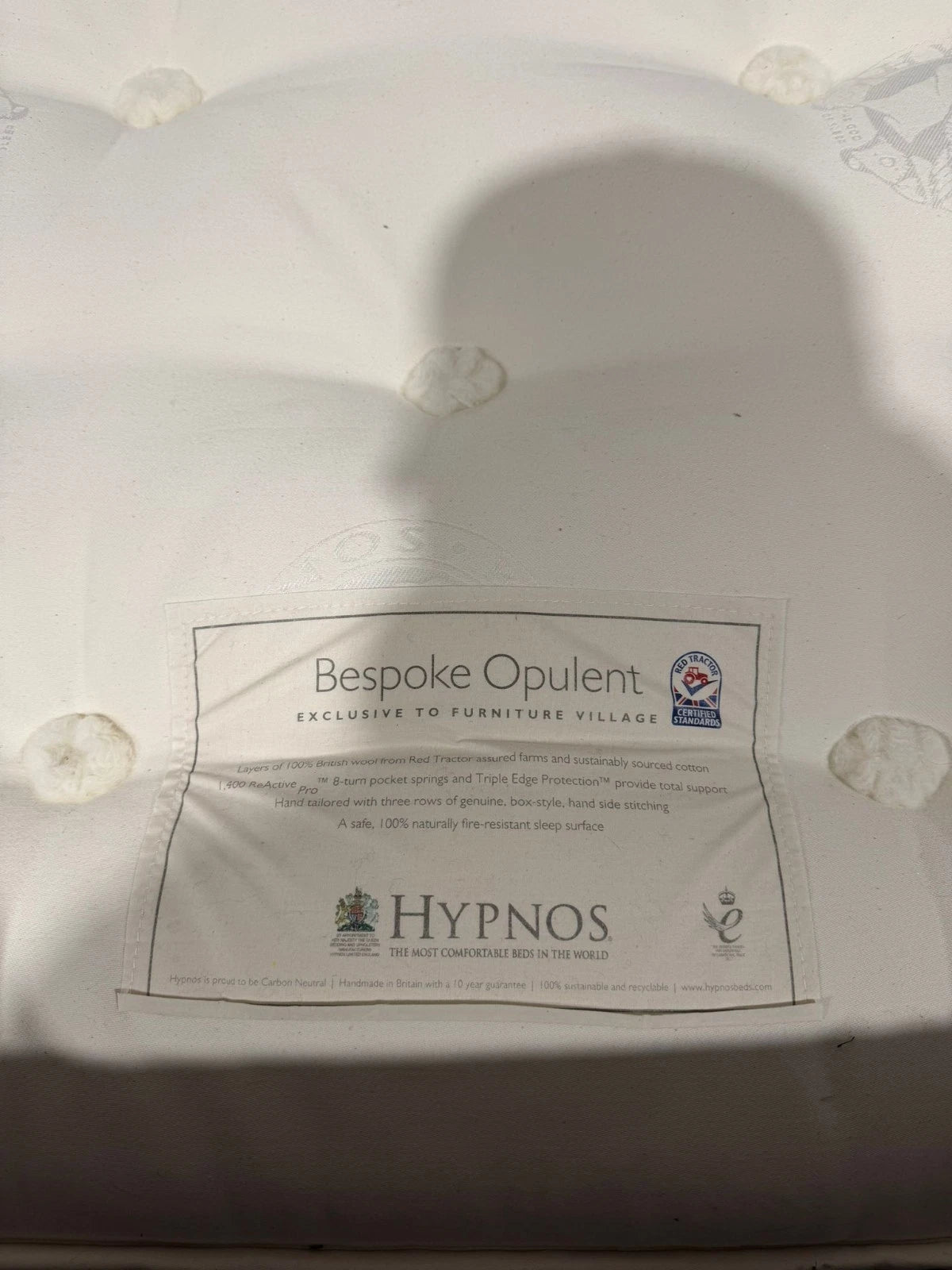 Double Hypnos Bespoke Opulent Mattress / RRP: £2249