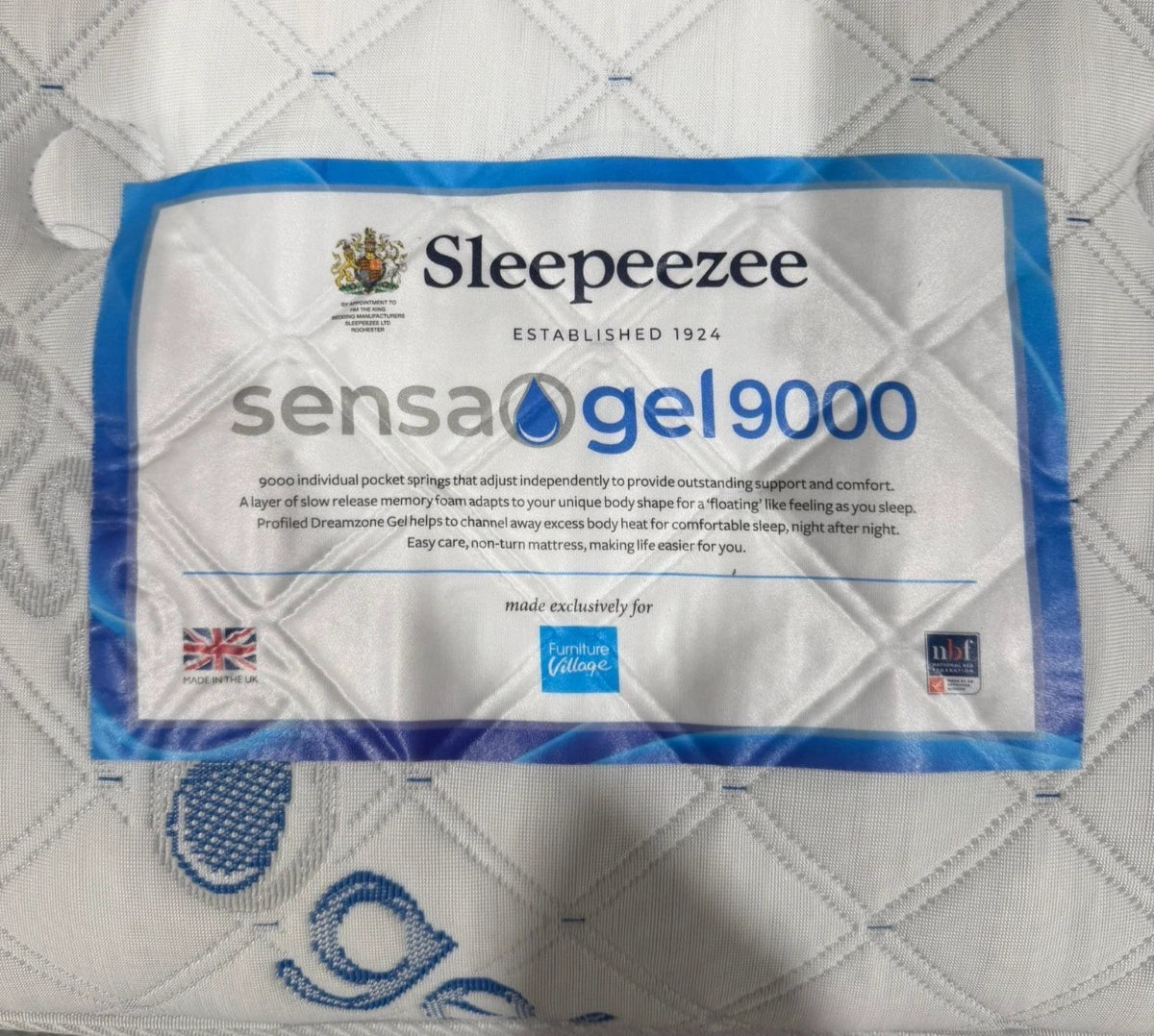 Super King Sleepeezee SensaGel 9000 Pocket