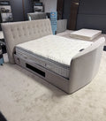 Furniture Village Super King Atom Grey TV Bed, 2.0 Dolby Audio System + USBs